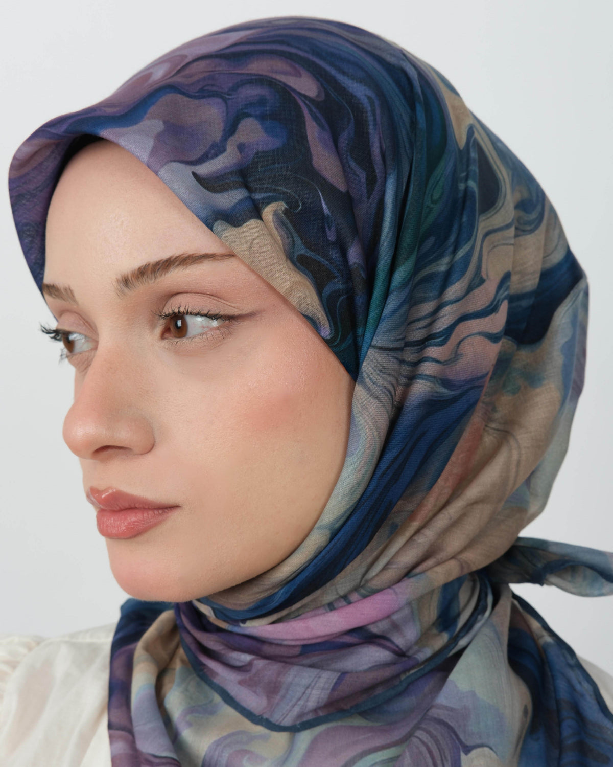 Organik Soft Eşarp D098 Petrol Mavi