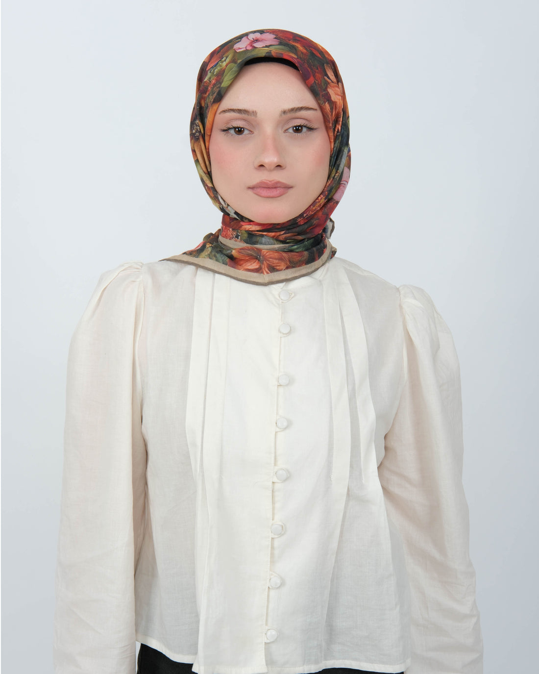 Organik Soft Eşarp D099 Kiremit Haki
