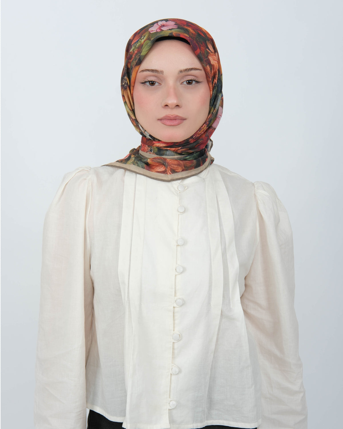Organik Soft Eşarp D099 Kiremit Haki