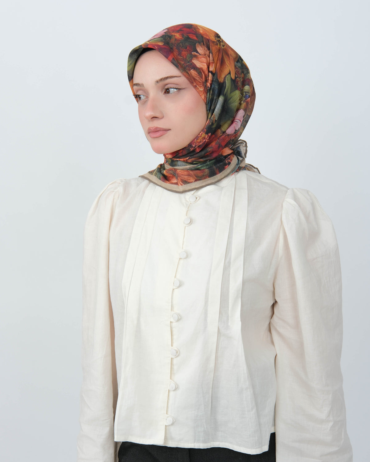 Organik Soft Eşarp D099 Kiremit Haki