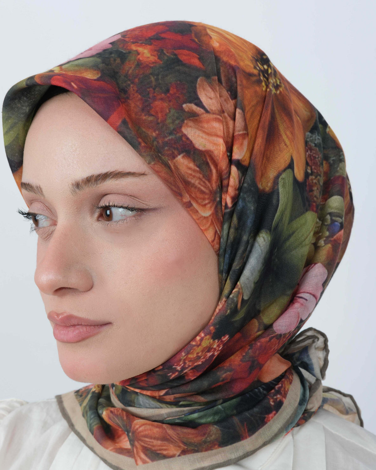 Organik Soft Eşarp D099 Kiremit Haki
