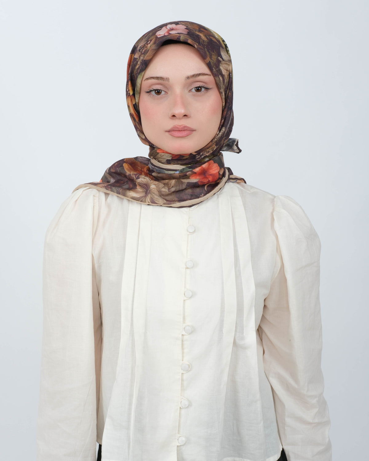 Organik Soft Eşarp D099 Acı Kahve