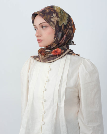 Organik Soft Eşarp D099 Acı Kahve
