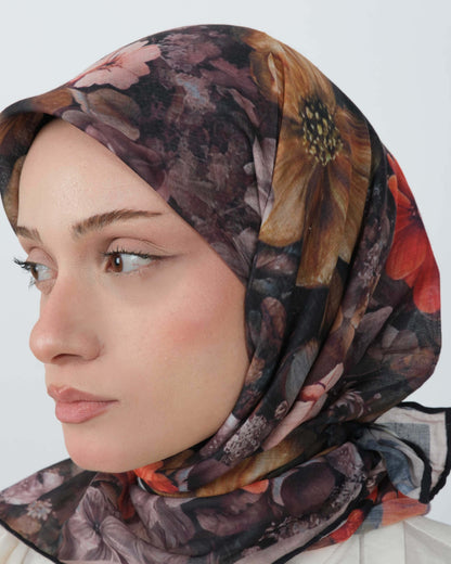 Organik Soft Eşarp D099 Mürdüm