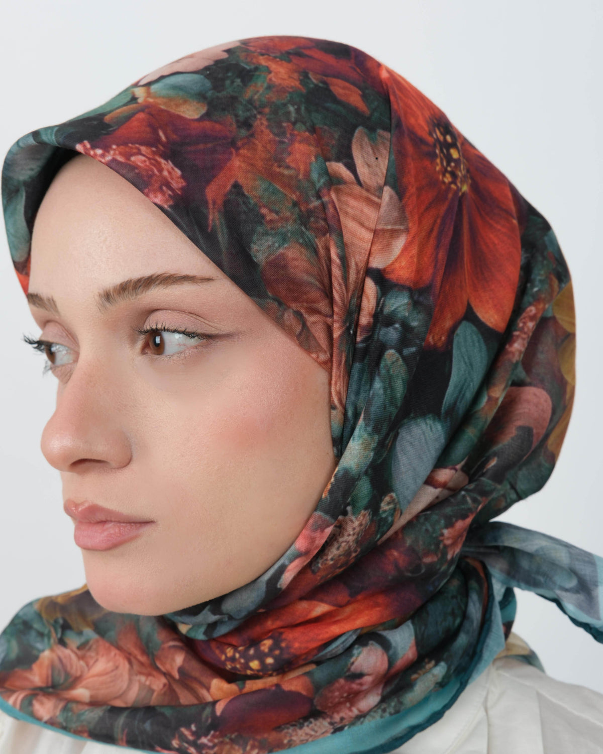Organik Soft Eşarp D099 Petrol Yeşili