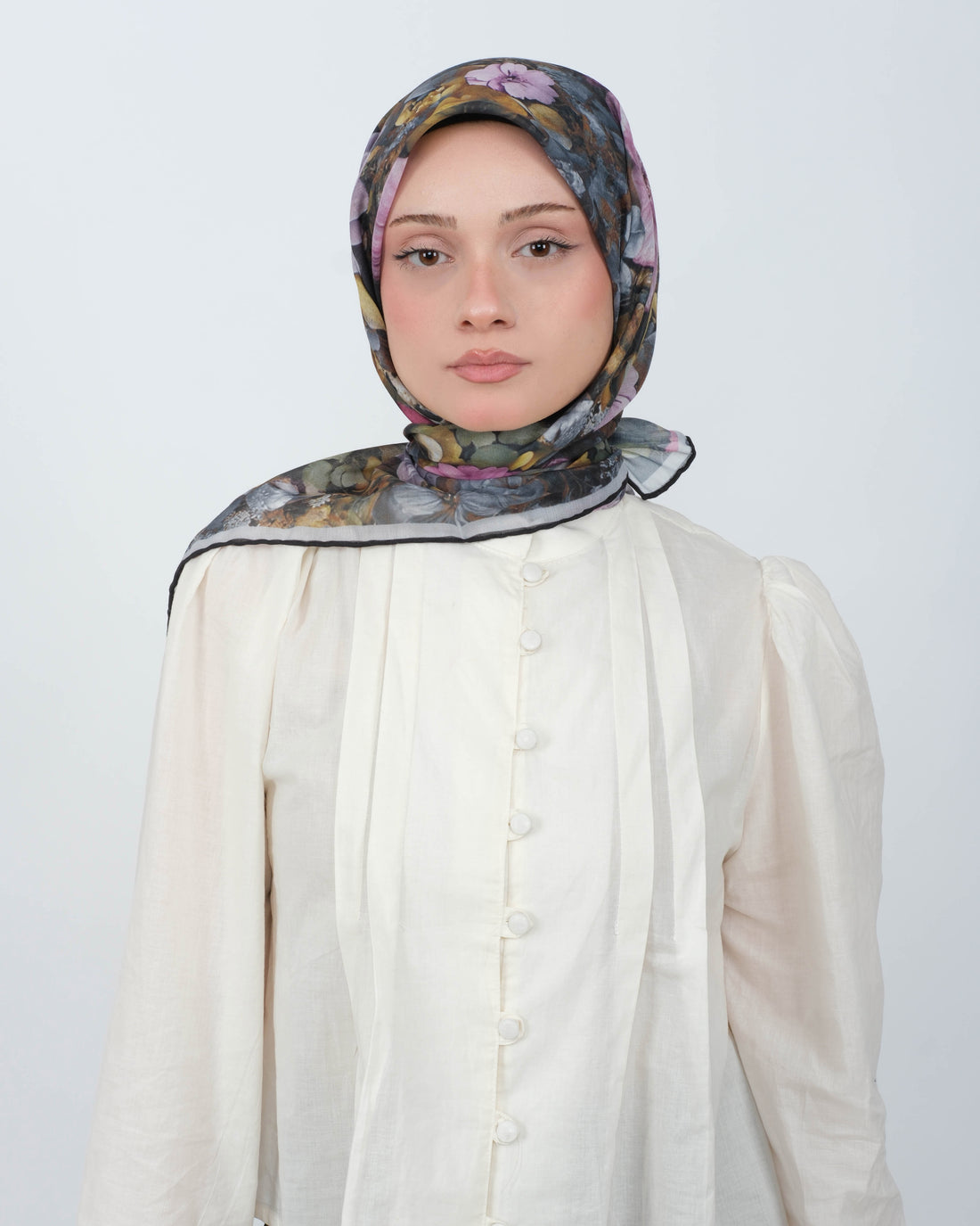 Organik Soft Eşarp D099 Füme Lila