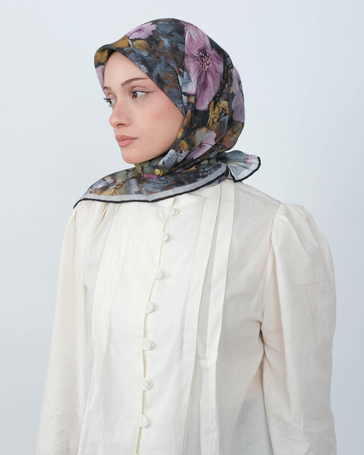Organik Soft Eşarp D099 Füme Lila