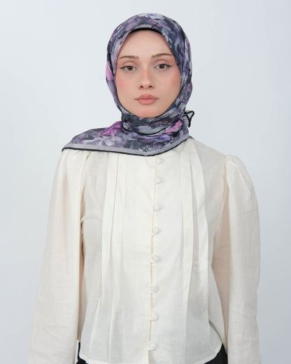 Organik Soft Eşarp D099 Mürdüm-Füme