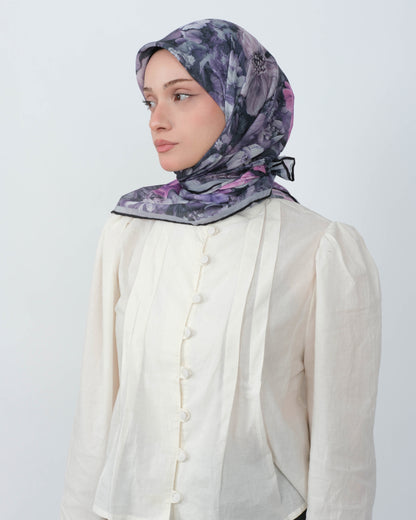 Organik Soft Eşarp D099 Mürdüm-Füme