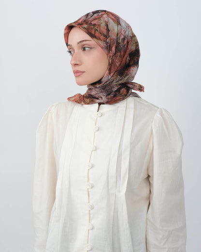 Organik Soft Eşarp D101 Kiremit