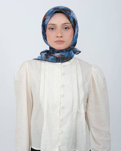 Organik Soft Eşarp D101 Lacivert