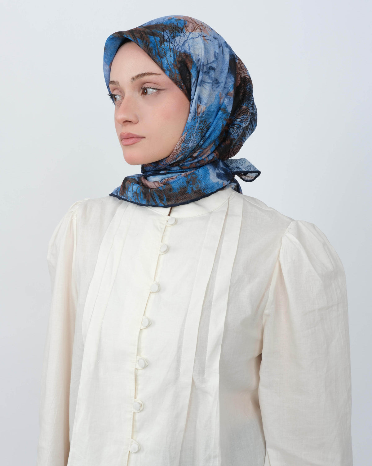 Organik Soft Eşarp D101 Lacivert