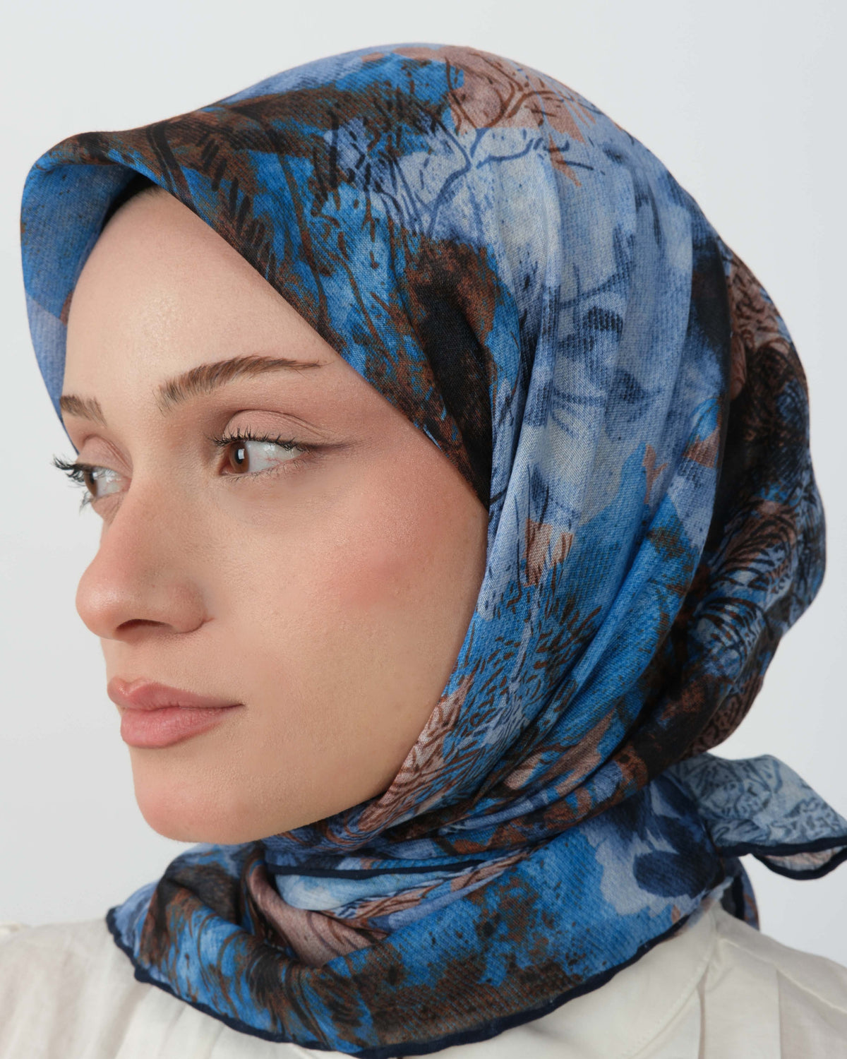 Organik Soft Eşarp D101 Lacivert