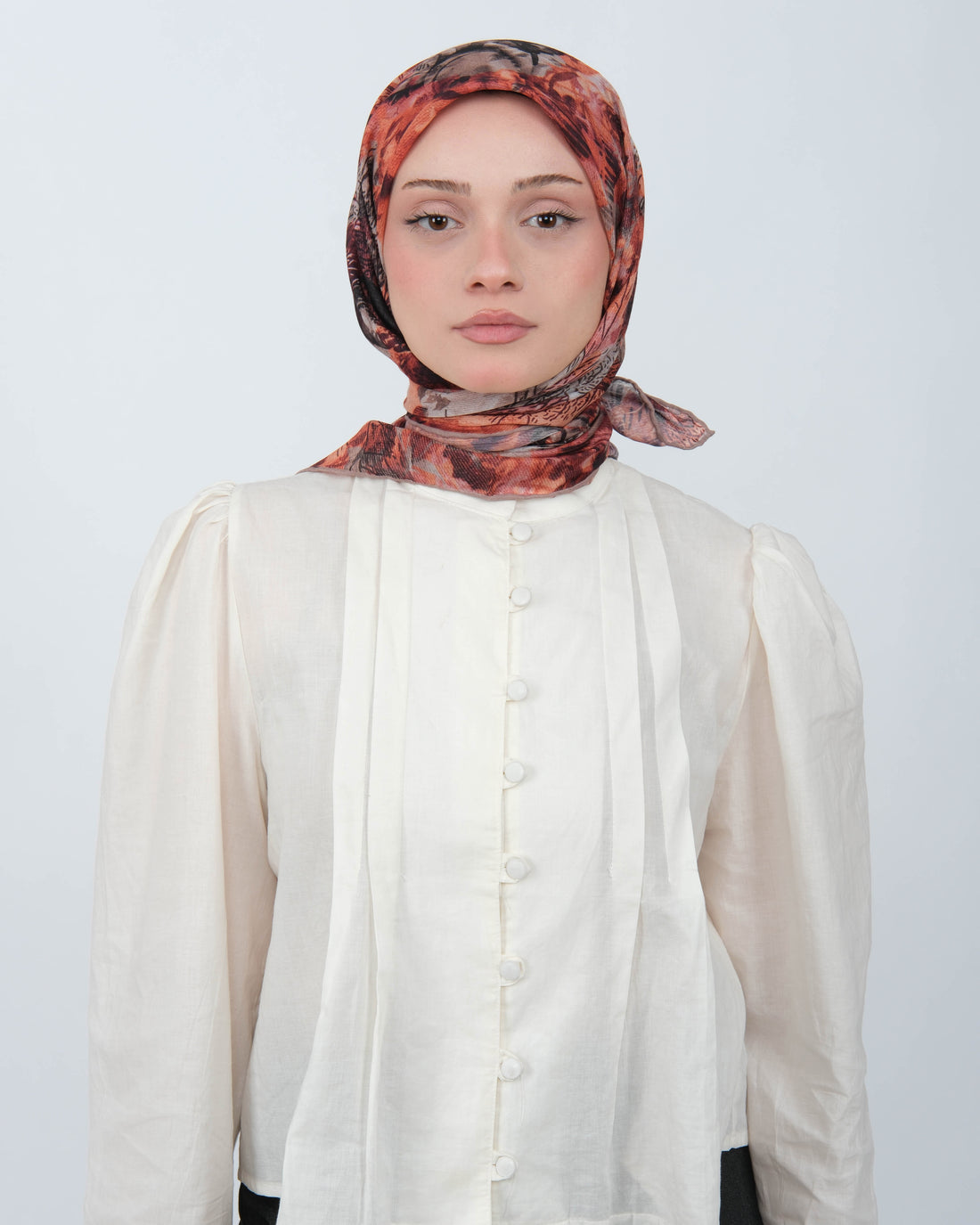 Organik Soft Eşarp D101 Bakır-Kiremit