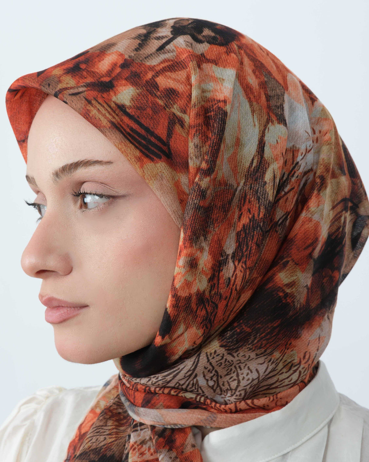 Organik Soft Eşarp D101 Turuncu