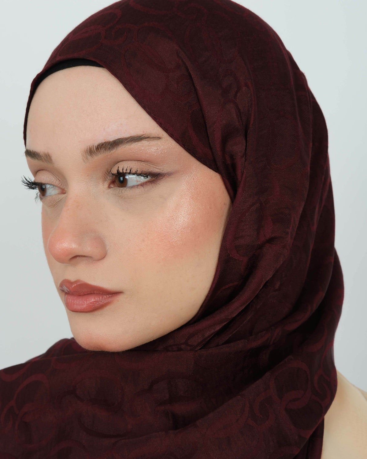 Ayrobin Jakar Şal D102 Koyu Bordo