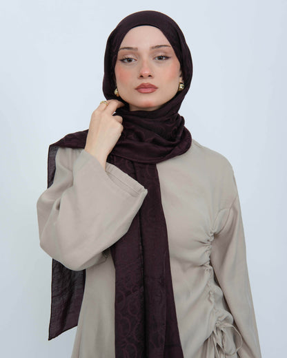 Ayrobin Jakar Şal D102 Koyu Mürdüm