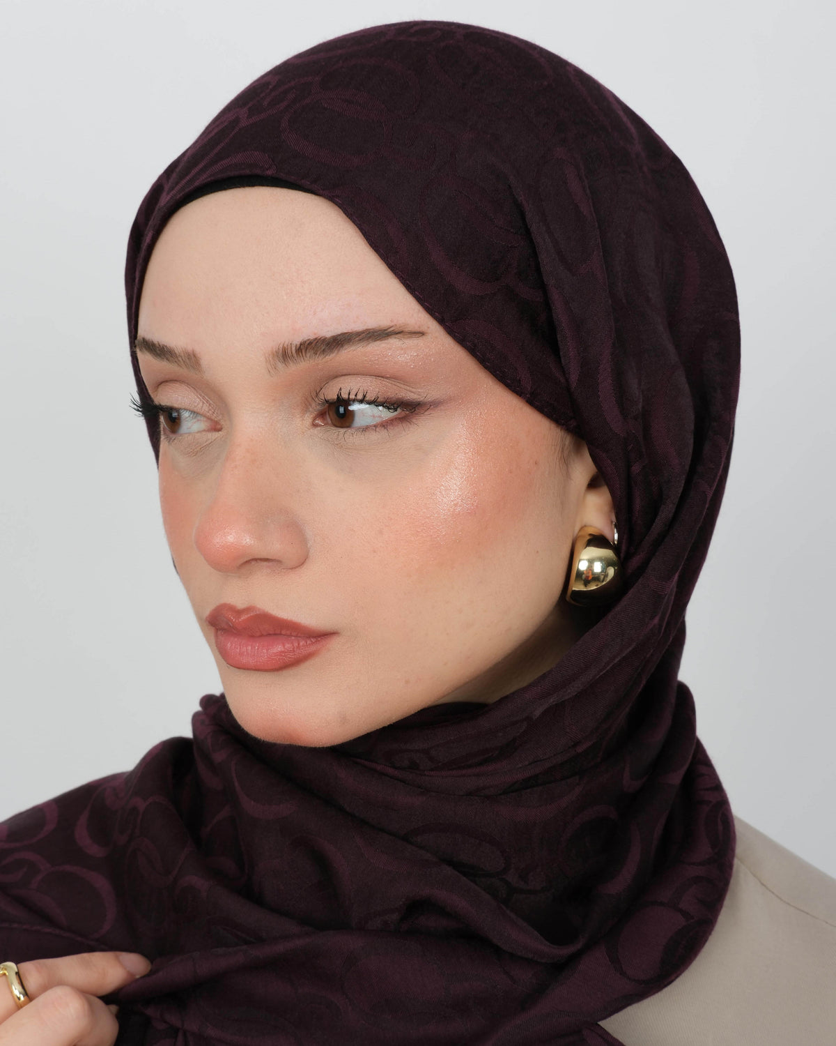Ayrobin Jakar Şal D102 Koyu Mürdüm