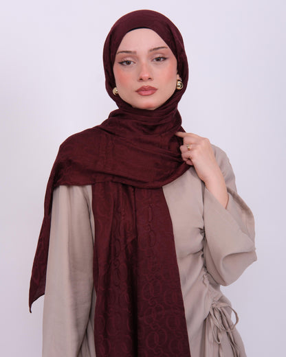 Ayrobin Jakar Şal D102 Bordo