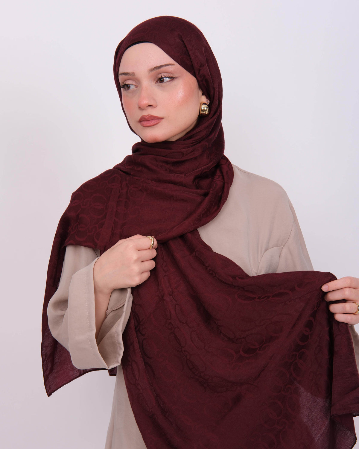 Ayrobin Jakar Şal D102 Bordo