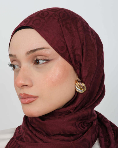 Ayrobin Jakar Şal D104 Bordo