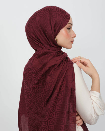 Ayrobin Jakar Şal D104 Bordo