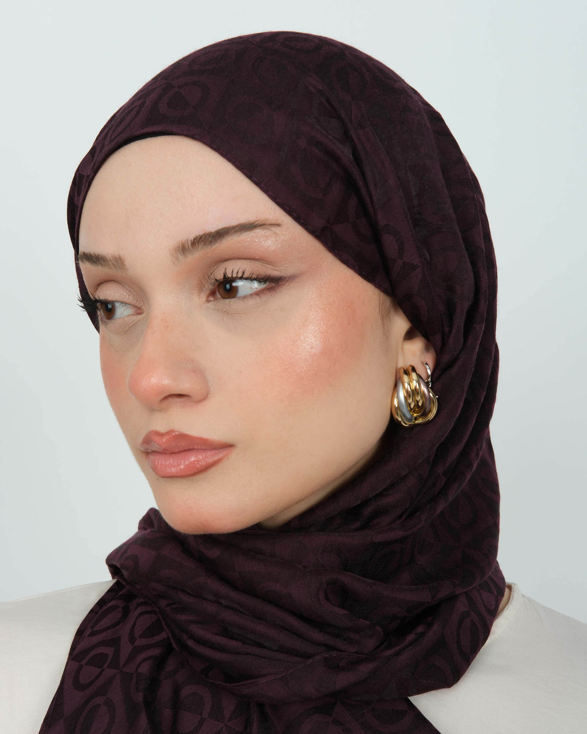 Ayrobin Jakar Şal D104 Koyu Mürdüm