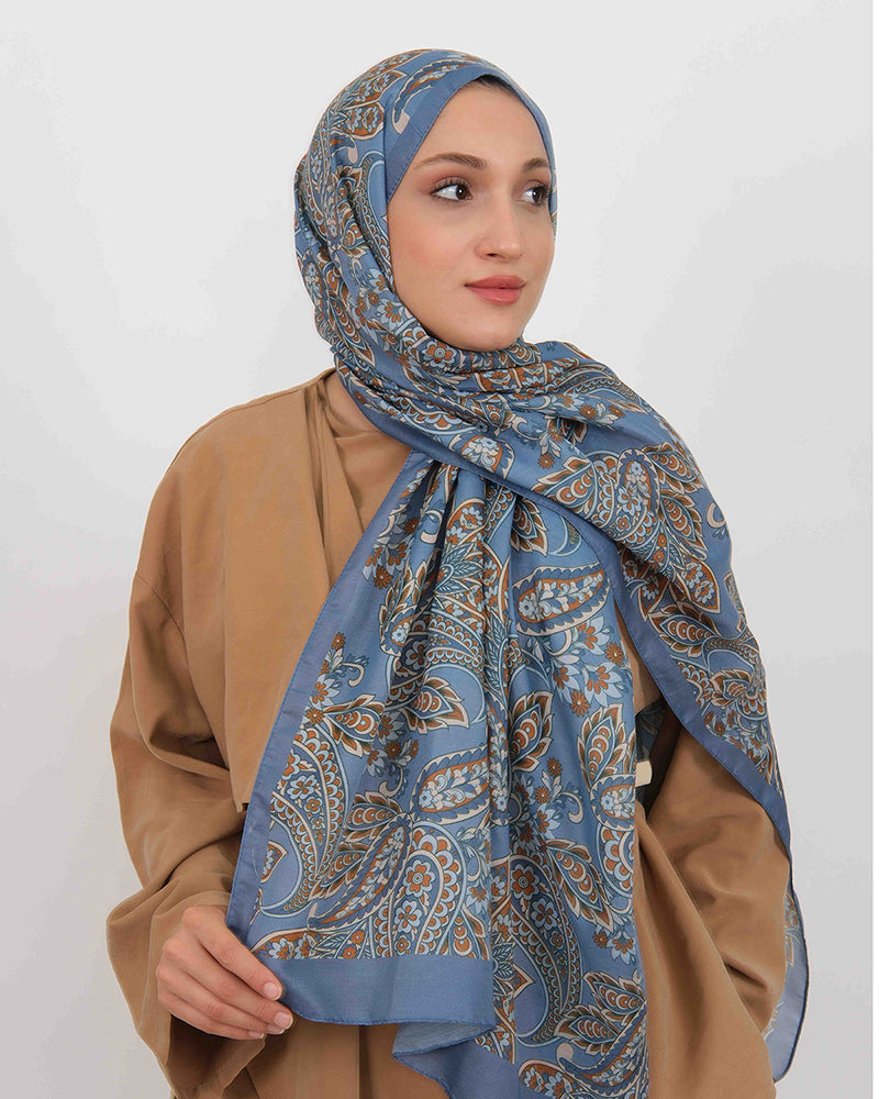 Soft Şal D057 İndigo Mavi