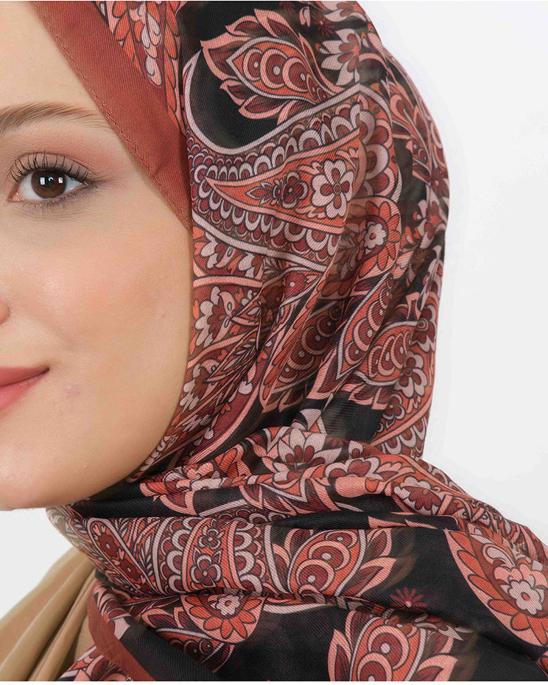 Soft Şal D057 Kiremit