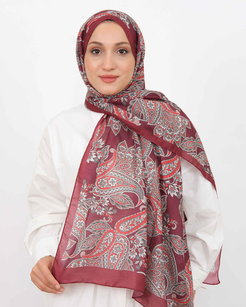 Soft Şal D057 Bordo