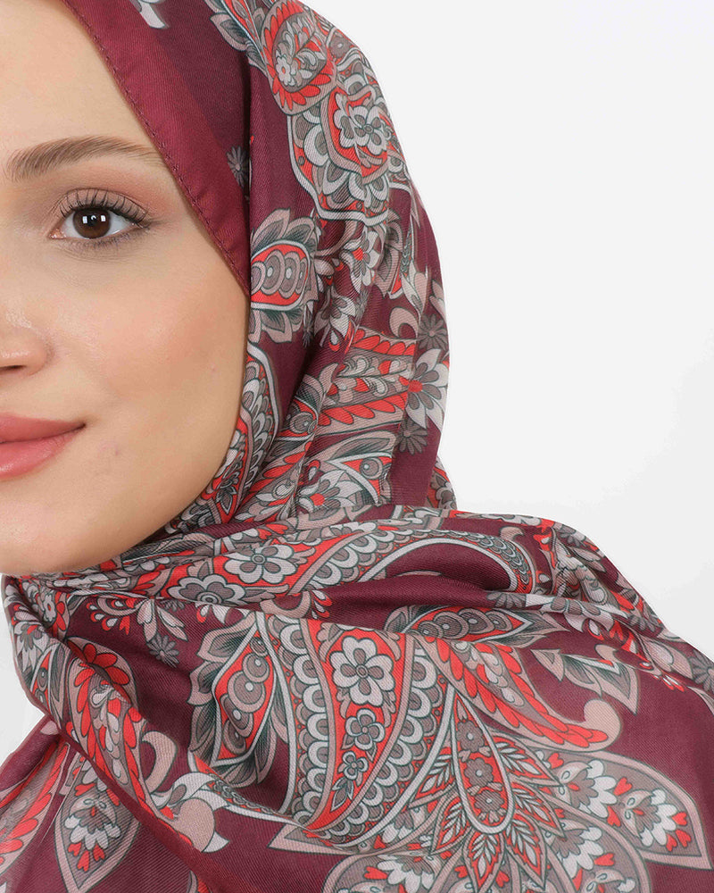 Soft Şal D057 Bordo