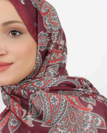 Soft Şal D057 Bordo