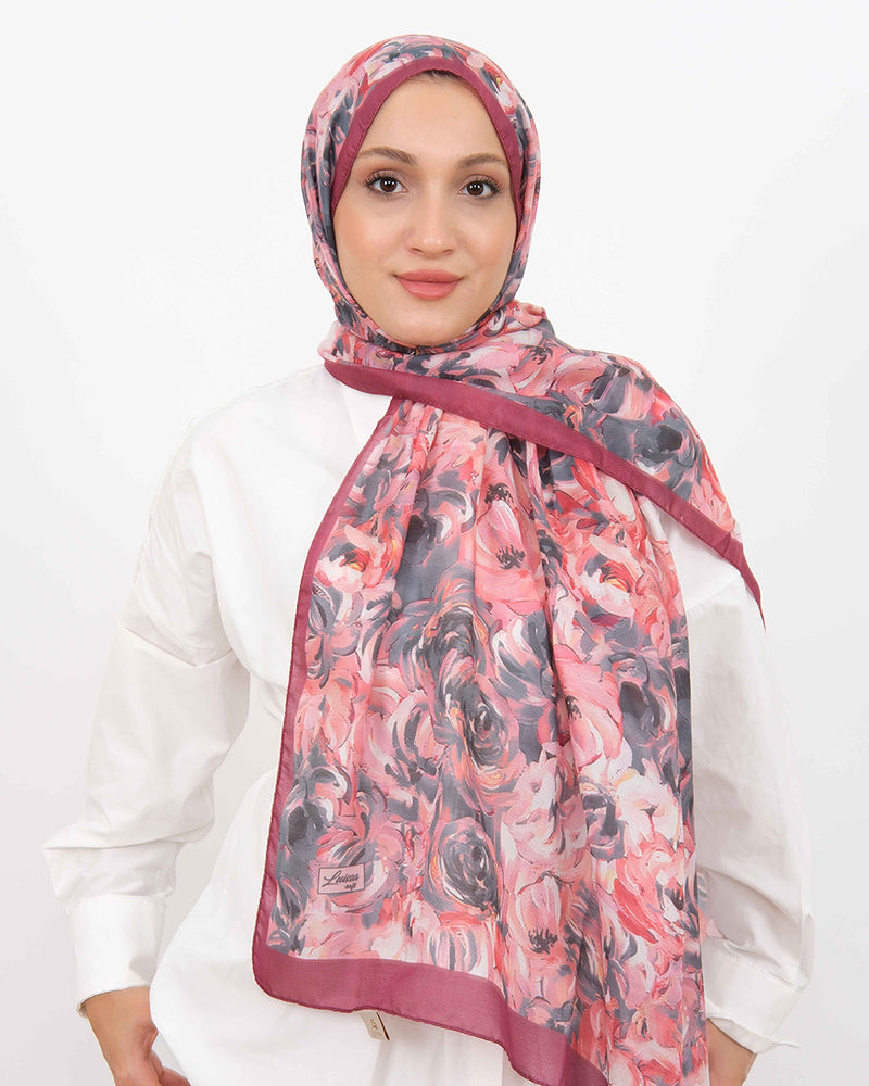 Soft Şal D058 Bordo