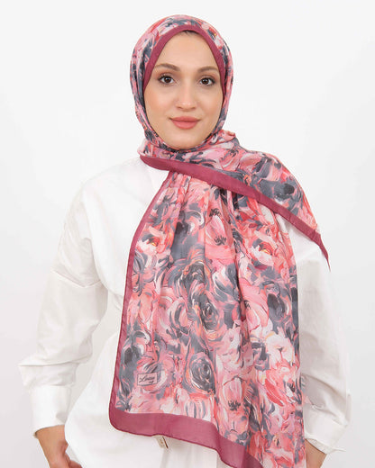 Soft Şal D058 Bordo