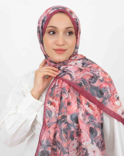 Soft Şal D058 Bordo