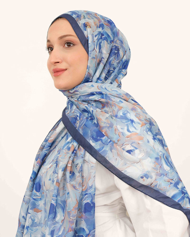 Soft Şal D058 Lacivert