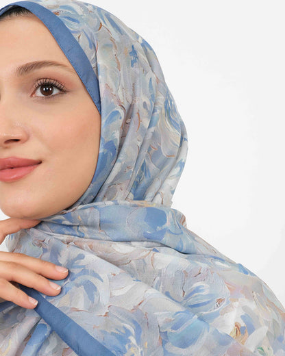 Soft Şal D058 İndigo Mavi