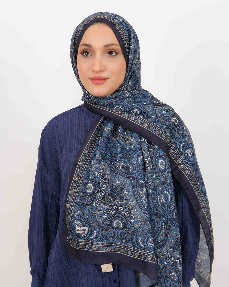 Soft Şal D059 Lacivert