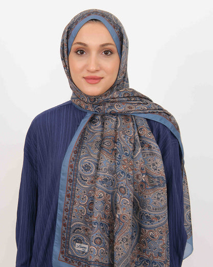 Soft Şal D059 İndigo Mavi