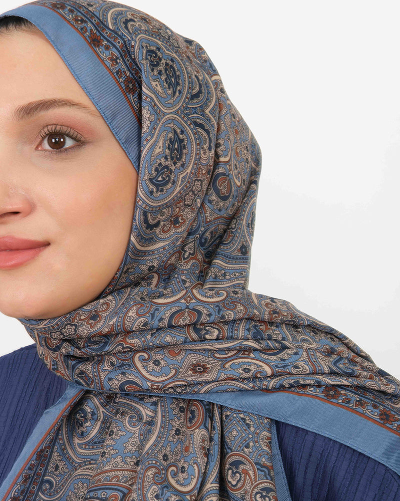 Soft Şal D059 İndigo Mavi
