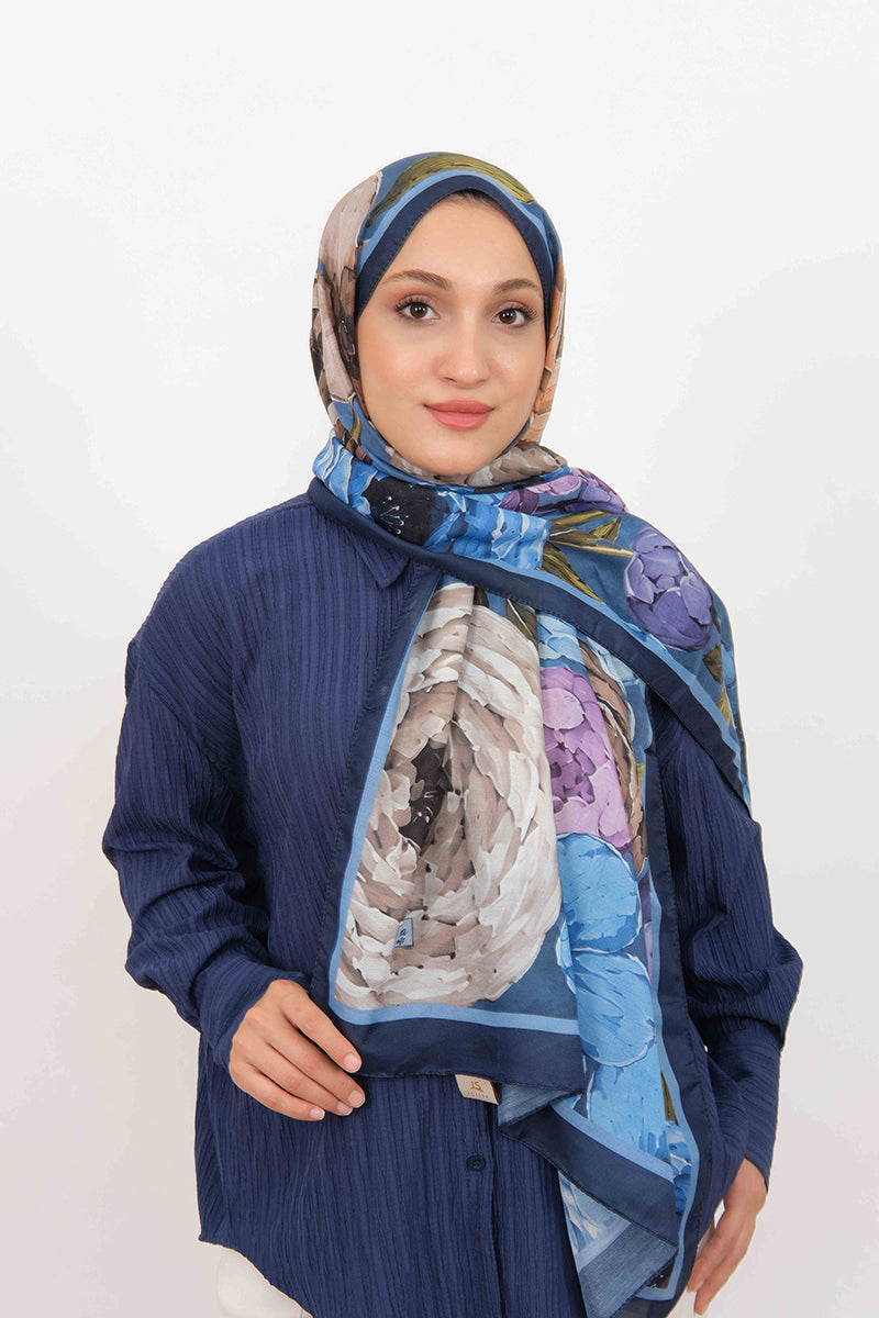 Soft Şal D060 Lacivert