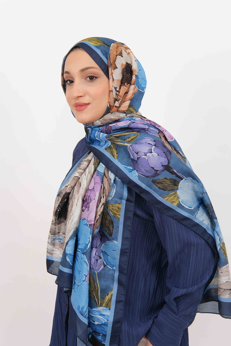 Soft Şal D060 Lacivert