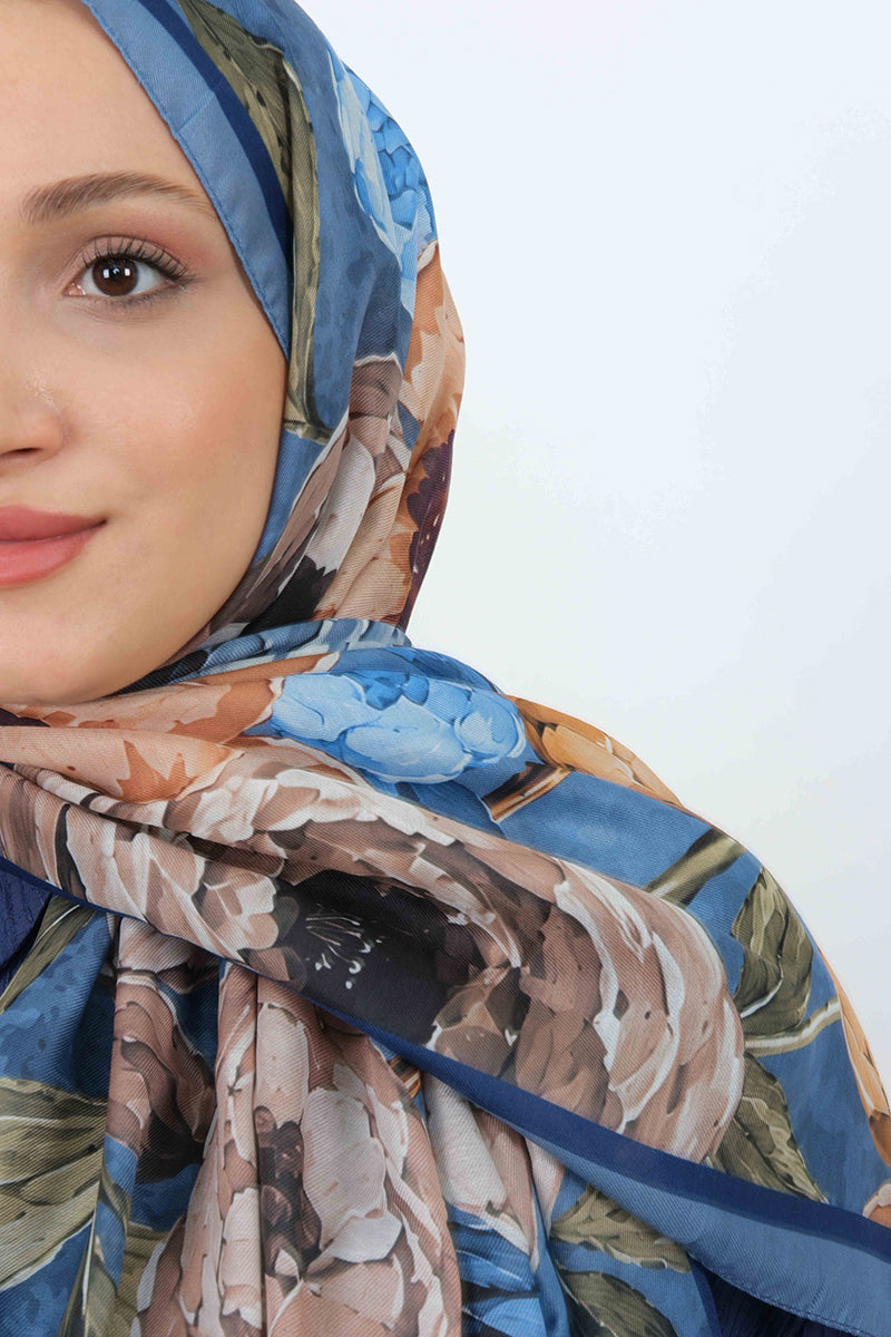 Soft Şal D060 İndigo Mavi