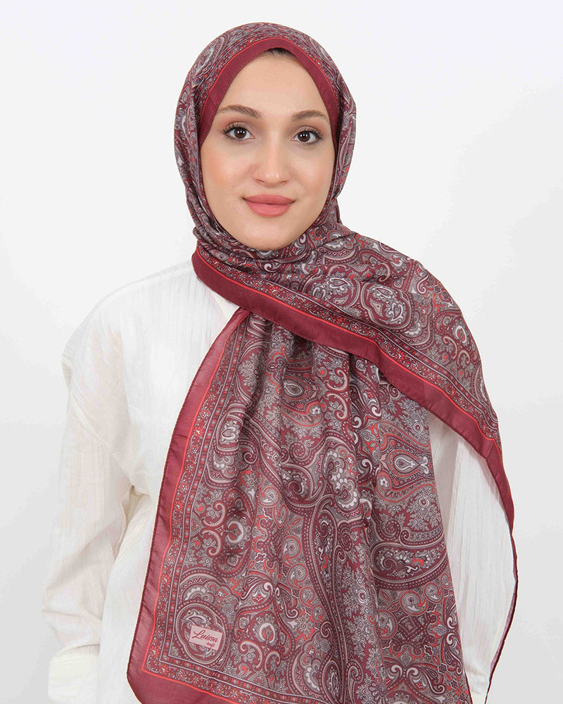 Soft Şal D059 Bordo