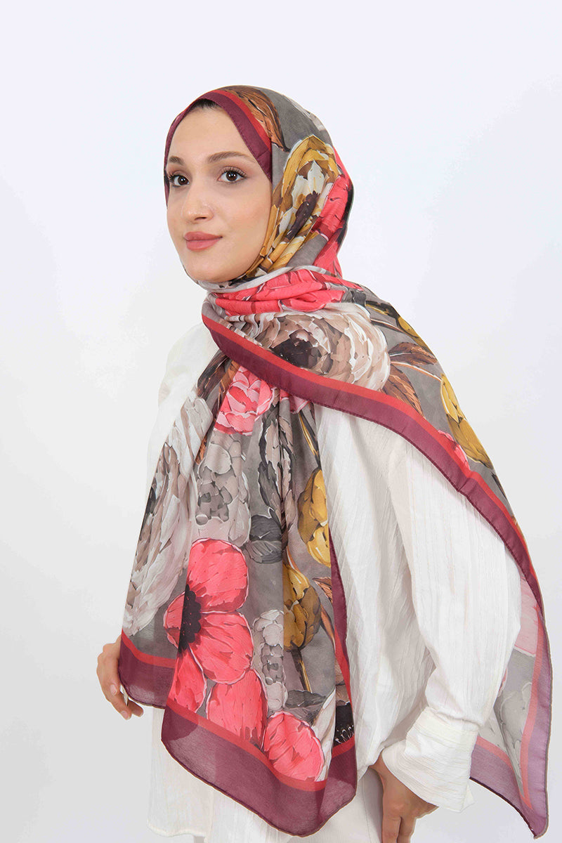 Soft Şal D060 Bordo
