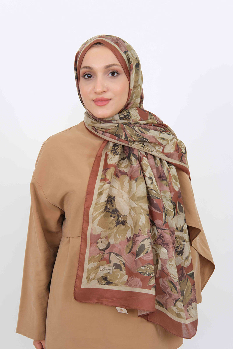 Soft Şal D061 Kiremit