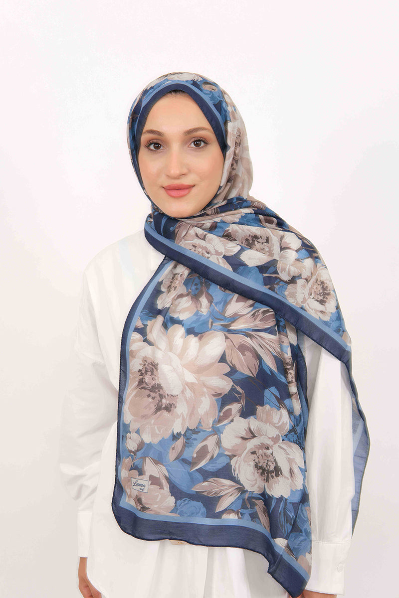 Soft Şal D061 Lacivert