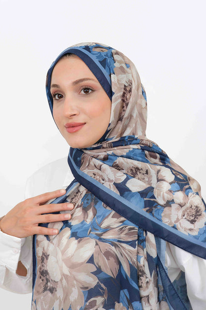 Soft Şal D061 Lacivert