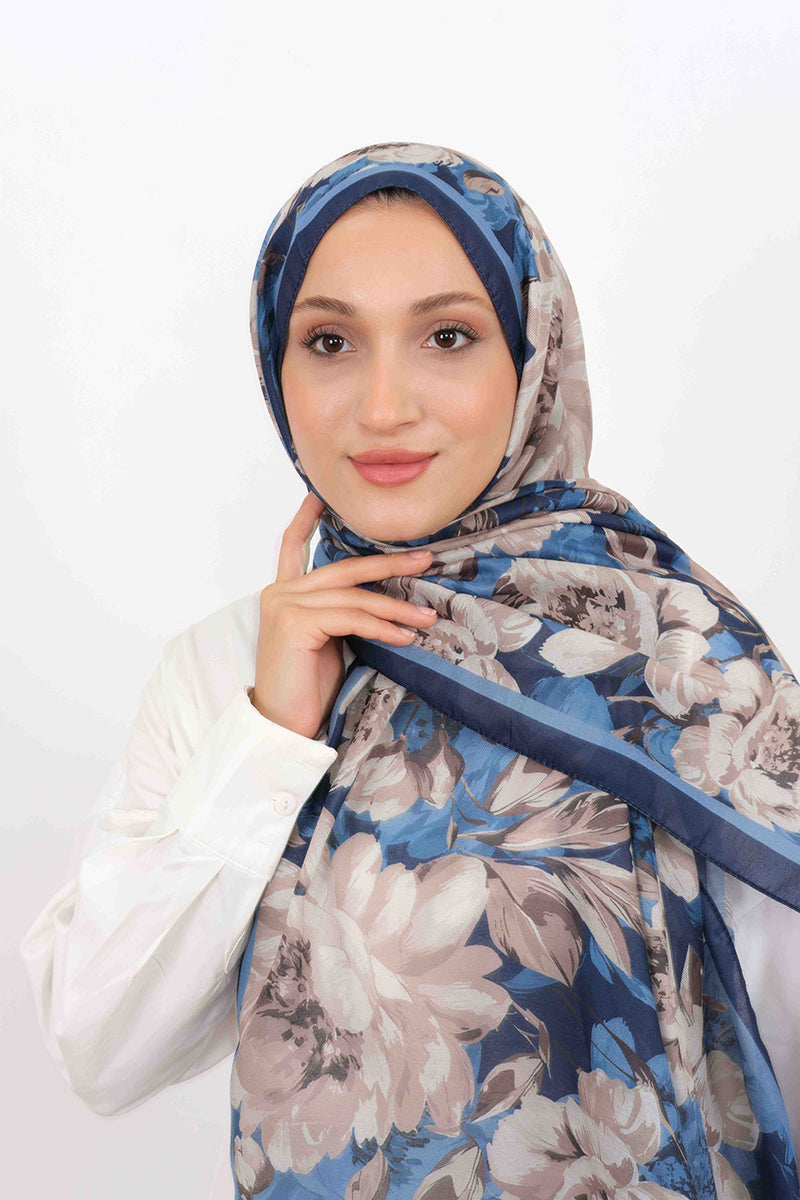 Soft Şal D061 Lacivert