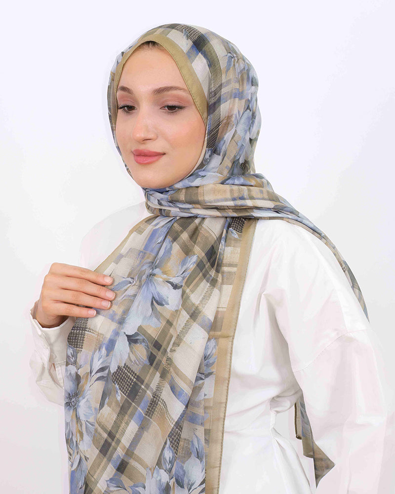 Soft Şal D062 Açık Haki